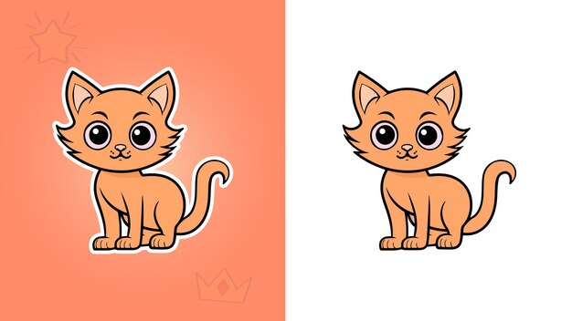 vector de dibujo de gato descarga gratuita