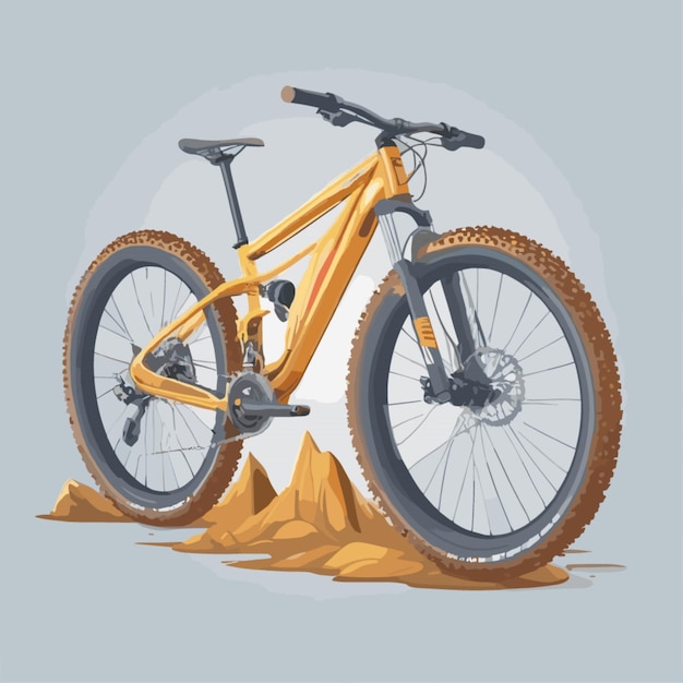 Vector de dibujos animados de bicicletas de montaña