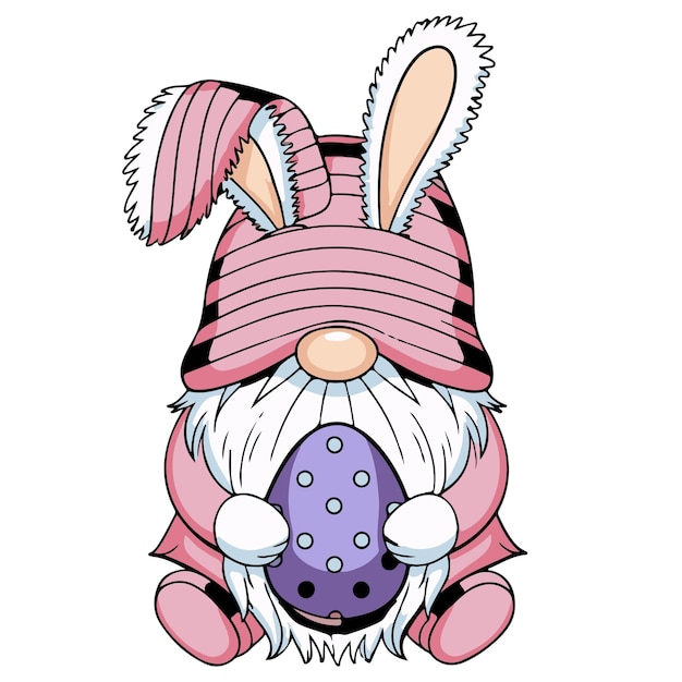 El vector de dibujos animados de Bunny Gnomes
