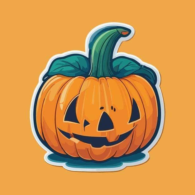 Vector vector de dibujos animados de calabaza