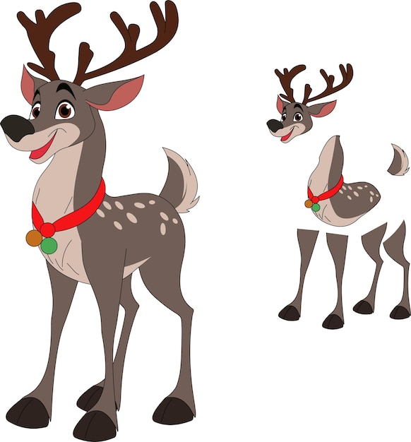 vector de dibujos animados de un ciervo