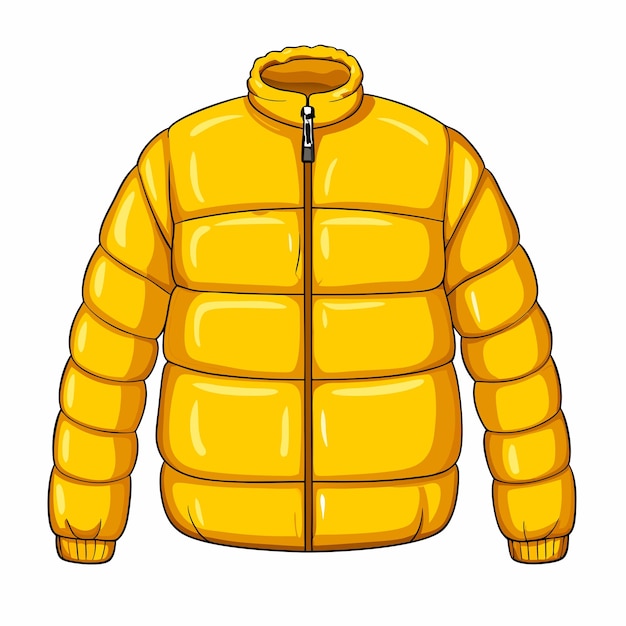 Vector de dibujos animados de color amarillo con fondo blanco aislado 3