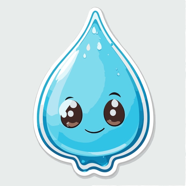 Vector vector de dibujos animados de gota de agua