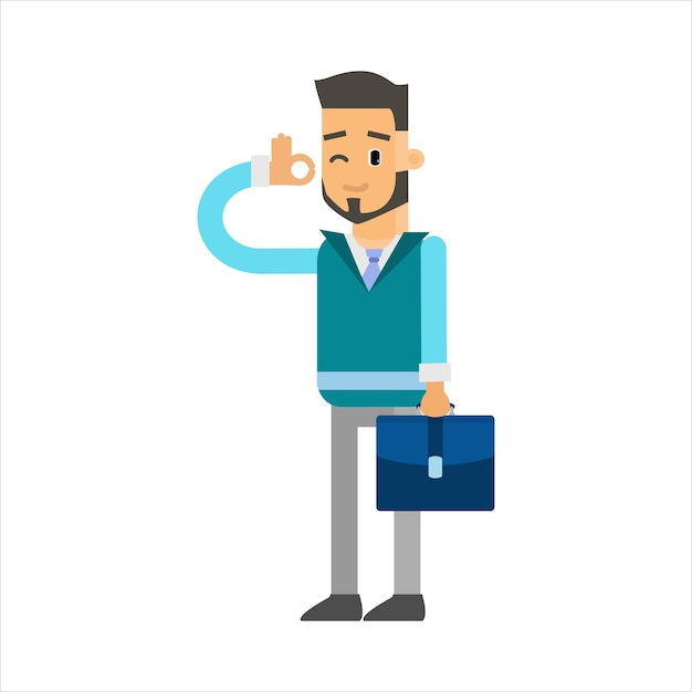 Vector de dibujos animados de hombres de negocios