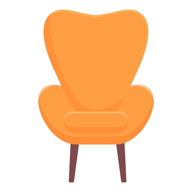 Vector de dibujos animados de icona de sillón moderno Tienda de muebles de venta