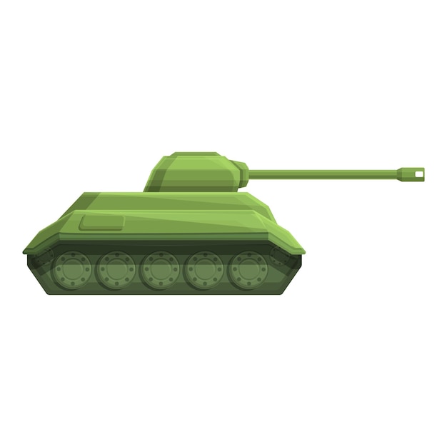 Vector de dibujos animados de icono de arma de acero Vehículo ruso del tanque del ejército