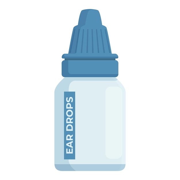 Vector de dibujos animados del icono de la botella de sustancia limpia Farmacia de medicamentos