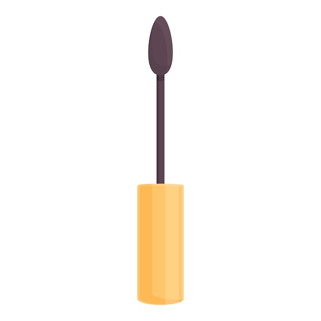 Vector vector de dibujos animados de icono de cepillo de ojos maquillaje cosmético producto de moda