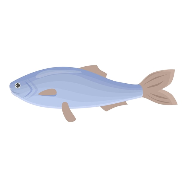 Vector de dibujos animados de icono de comida de arenque Pescado de mar Tienda acuática