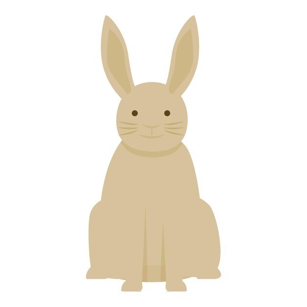 Vector de dibujos animados de icono de conejo mascota animal Conejito de Pascua