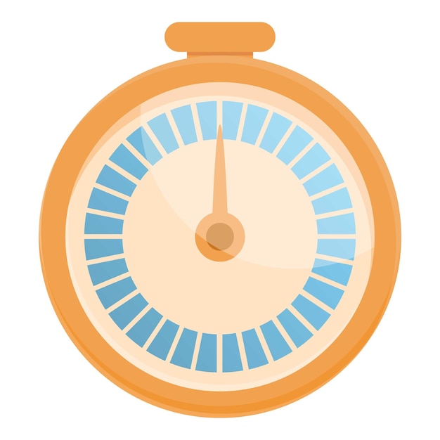 Vector de dibujos animados de icono de cronómetro Tiempo de parada del reloj Segundo minuto