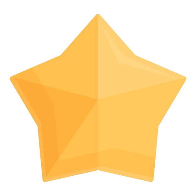 Vector de dibujos animados de icono de estrella de oro del cliente Comentarios de satisfacción Opinión del cliente
