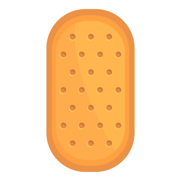 Vector de dibujos animados de icono de galleta Comida de galleta Merienda de galleta