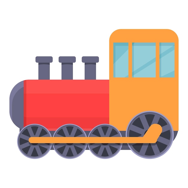 Vector de dibujos animados de icono de juguete de tren Tienda de niños Tienda de juguetes