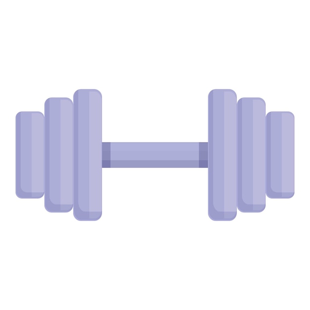 Vector de dibujos animados de icono de mancuerna Fitness gimnasio entrenamiento entrenamiento