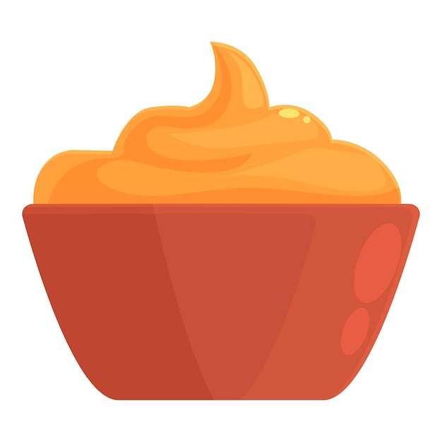 Vector de dibujos animados de icono de mantequilla de magdalena Caramelo de maní Alimentos naturales