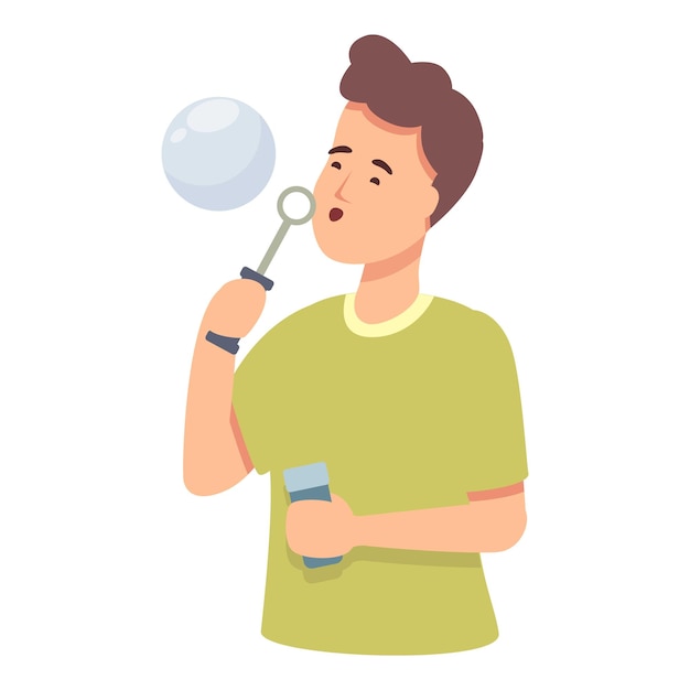 Vector de dibujos animados de icono de personaje de verano Lindo juego de espuma