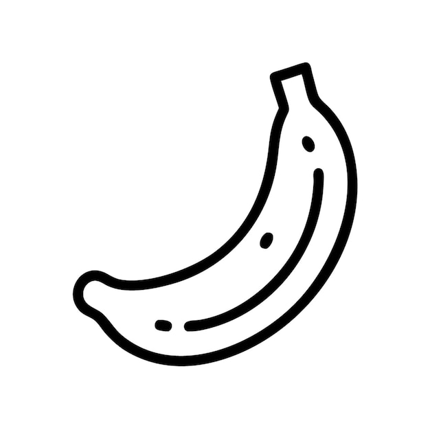 Vector de dibujos animados de icono de plátano