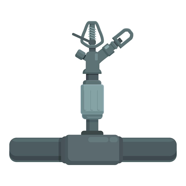 Vector vector de dibujos animados del icono del rociador de tuberías de control manguera inteligente