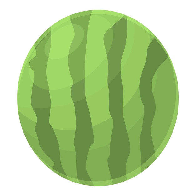 Vector de dibujos animados de icono de sandía Fruta de agua Fruta de verano