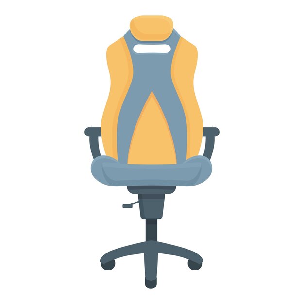 Vector de dibujos animados de icono de silla Asiento de juego Oficina principal