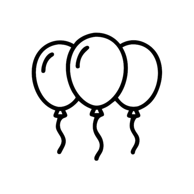 Vector de dibujos animados con iconos de globos