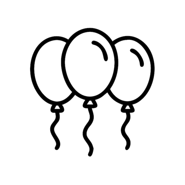 Vector de dibujos animados con iconos de globos