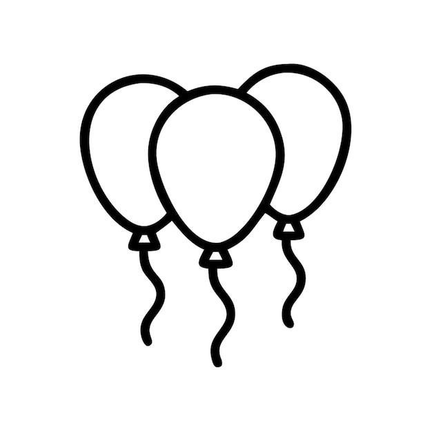 Vector de dibujos animados con iconos de globos