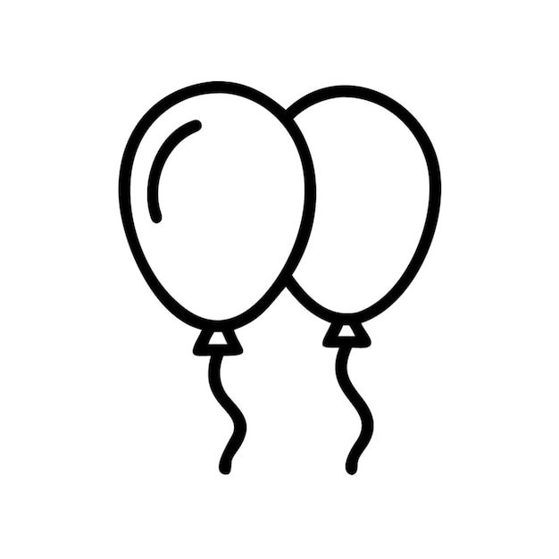 Vector de dibujos animados con iconos de globos