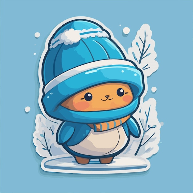 Vector de dibujos animados de invierno