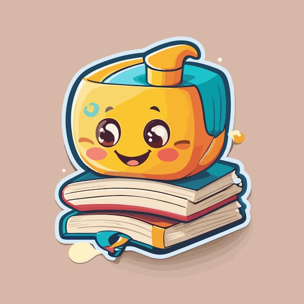 Vector de dibujos animados de libros