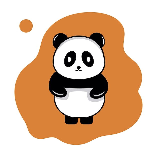 vector de dibujos animados lindo panda