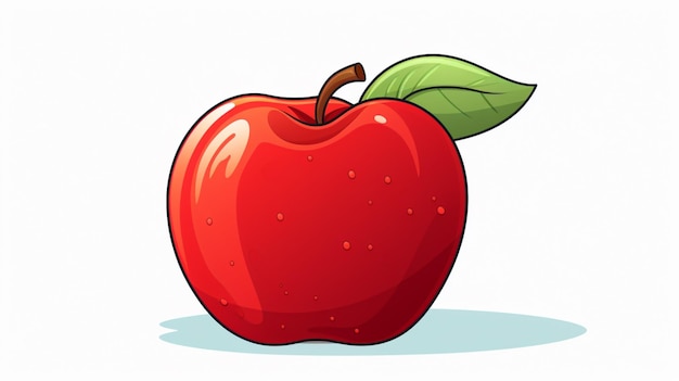 Vector de dibujos animados de manzana