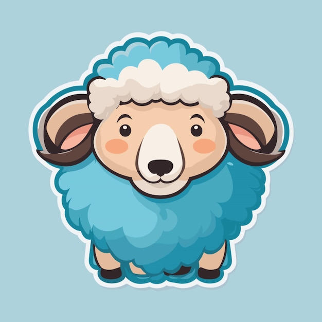 Vector vector de dibujos animados de ovejas
