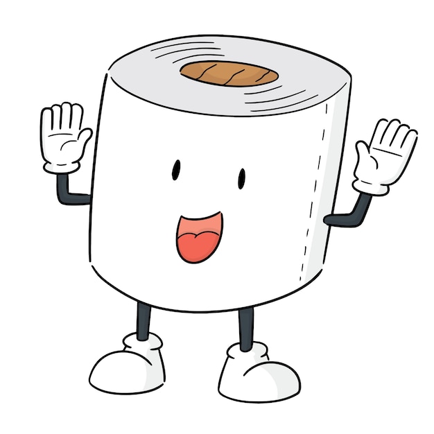 Vector de dibujos animados de papel de seda | Vector Premium Vector de dibujos animados de papel de seda | Vector Premium