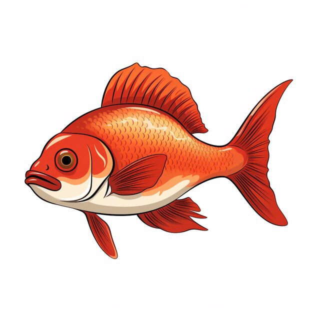 Vector de dibujos animados de peces