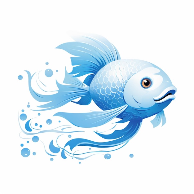 Vector de dibujos animados de peces