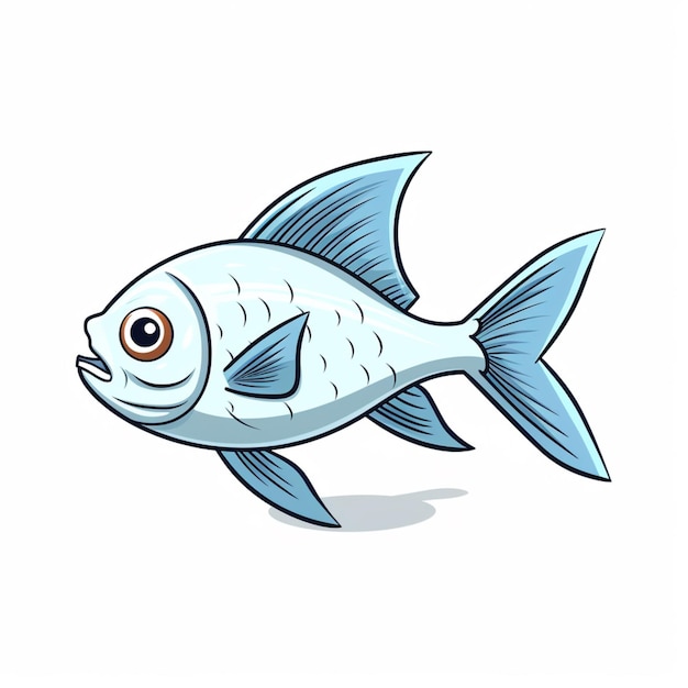 Vector vector de dibujos animados de peces