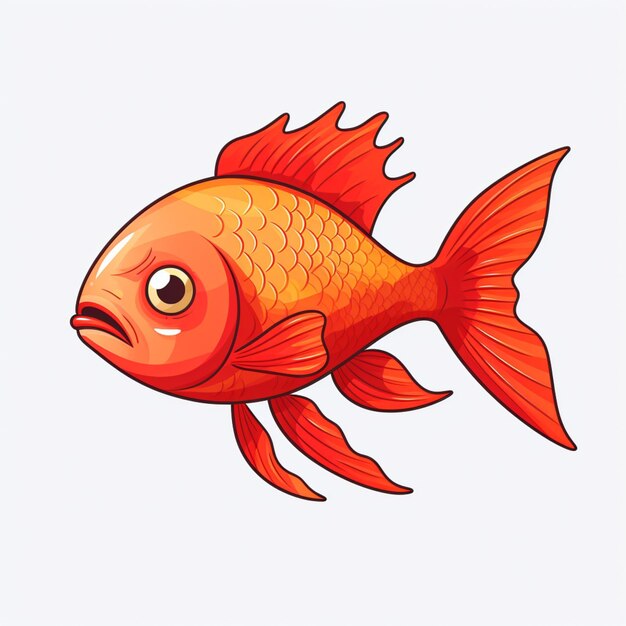 Vector vector de dibujos animados de peces