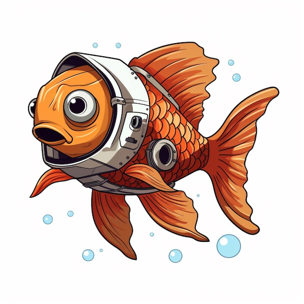 Vector de dibujos animados de peces