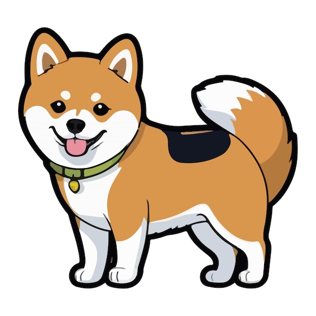 Vector de dibujos animados un perro