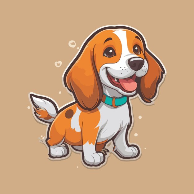 Vector de dibujos animados de perros