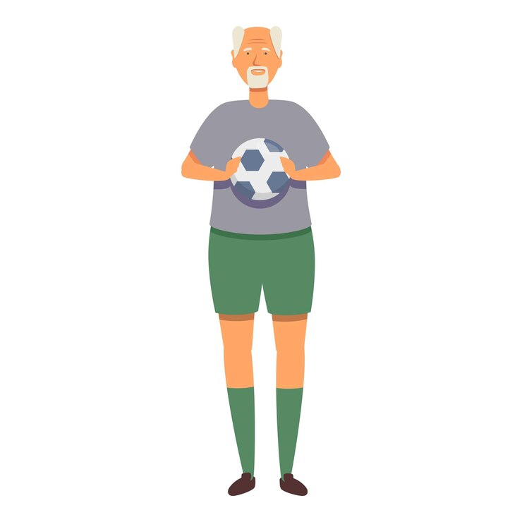 Vector de dibujos animados de personas mayores en el gimnasio Retiro de adultos