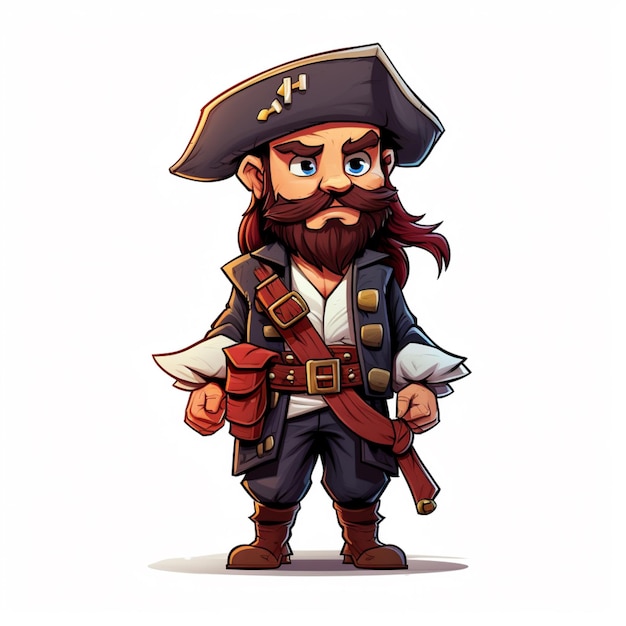 Vector el vector de dibujos animados de piratas.