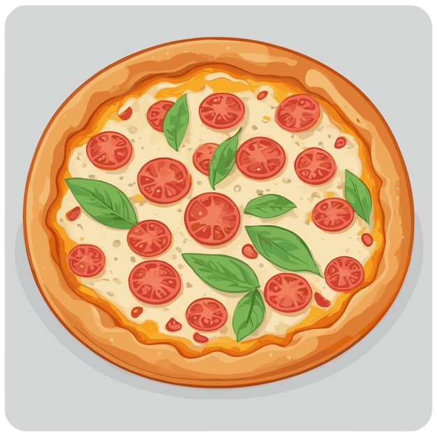 Vector de dibujos animados de pizza