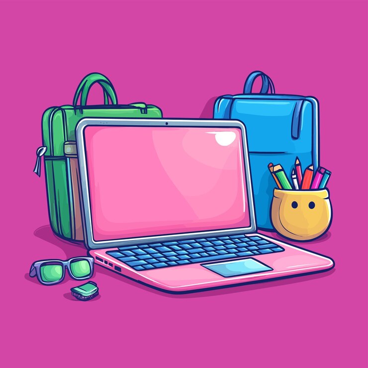 Vector vector de dibujos animados para portátiles