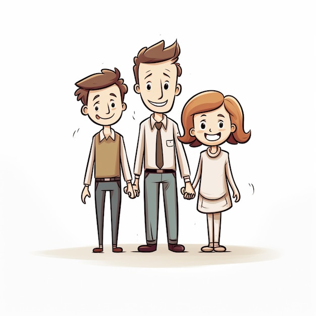 Vector vector de dibujos animados de reunión familiar