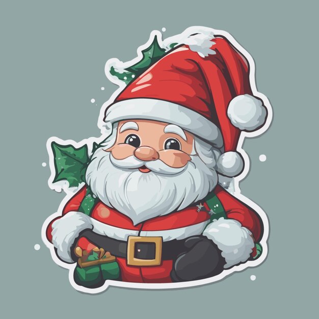 Vector de dibujos animados de santa claus