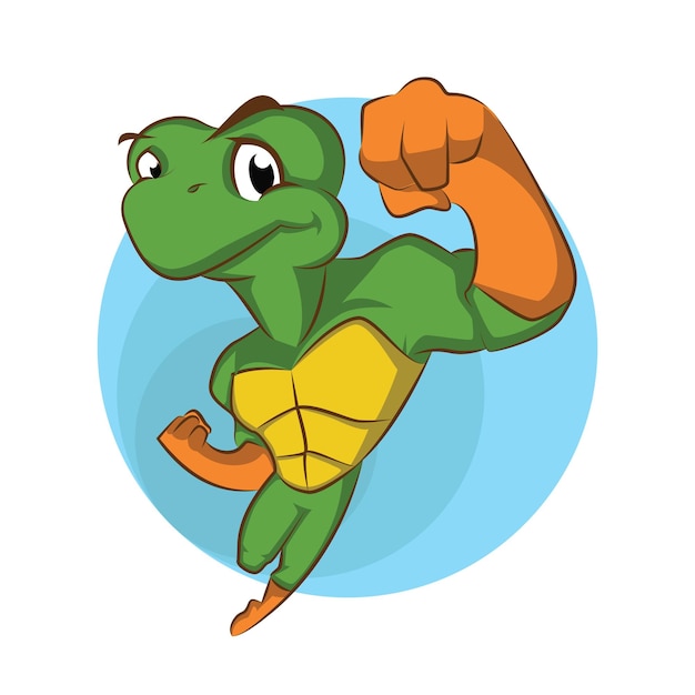 Vector de dibujos animados de tortugas