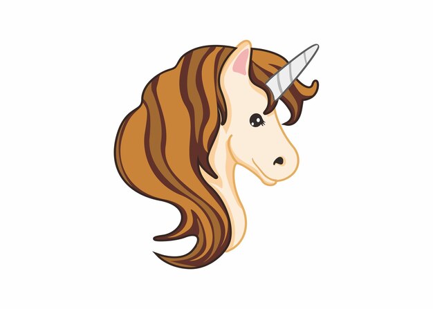 Vector de dibujos animados de unicornio